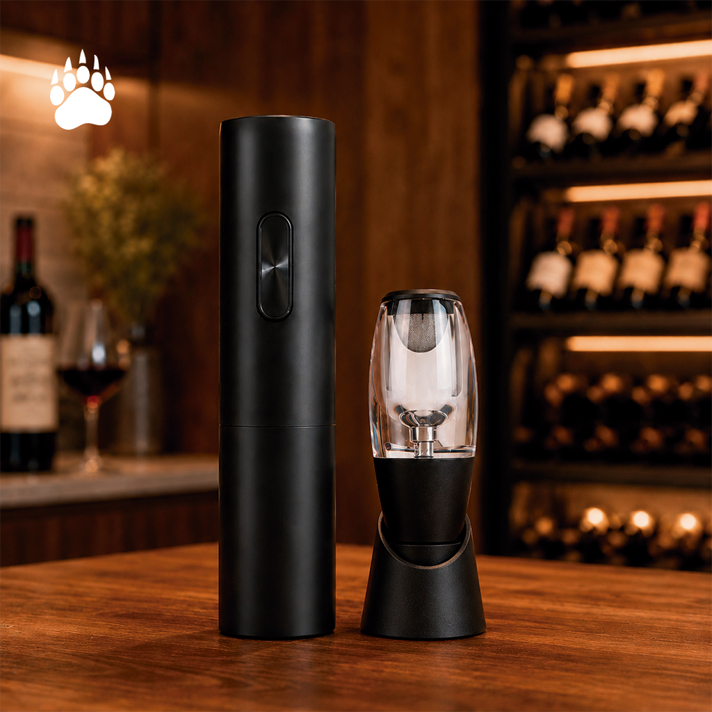 Sacacorchos Automático + Aireador de Vinos Bigan™